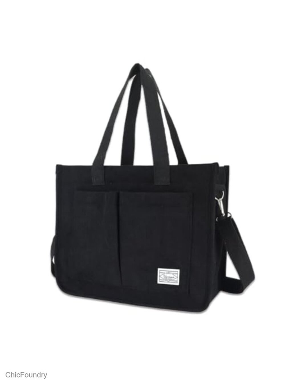 Corduroy Tote Bag for Women Large Purse Laptop Work College